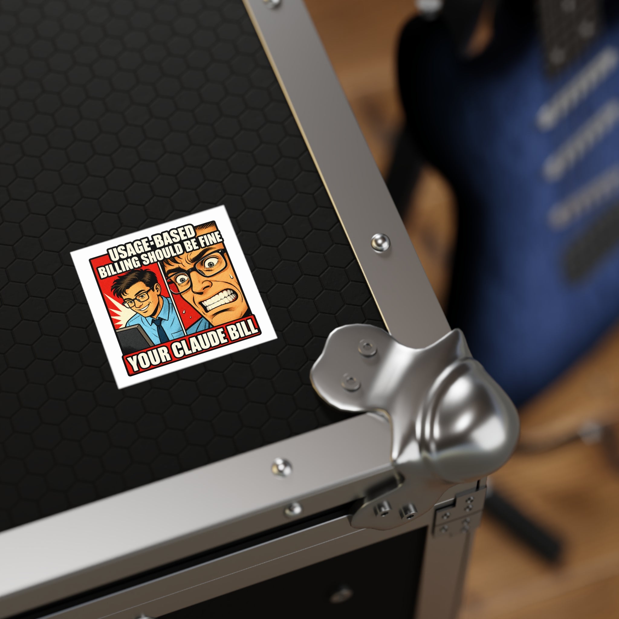 Usage-Based Billing Should Be Fine — Claude Bill Meme Sticker