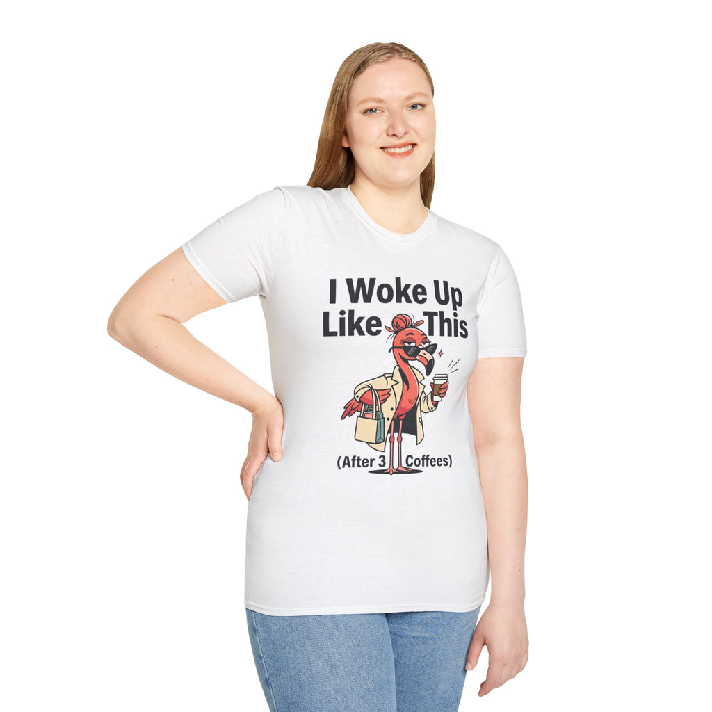 I Woke Up Like This (After 3 Coffees) T-Shirt