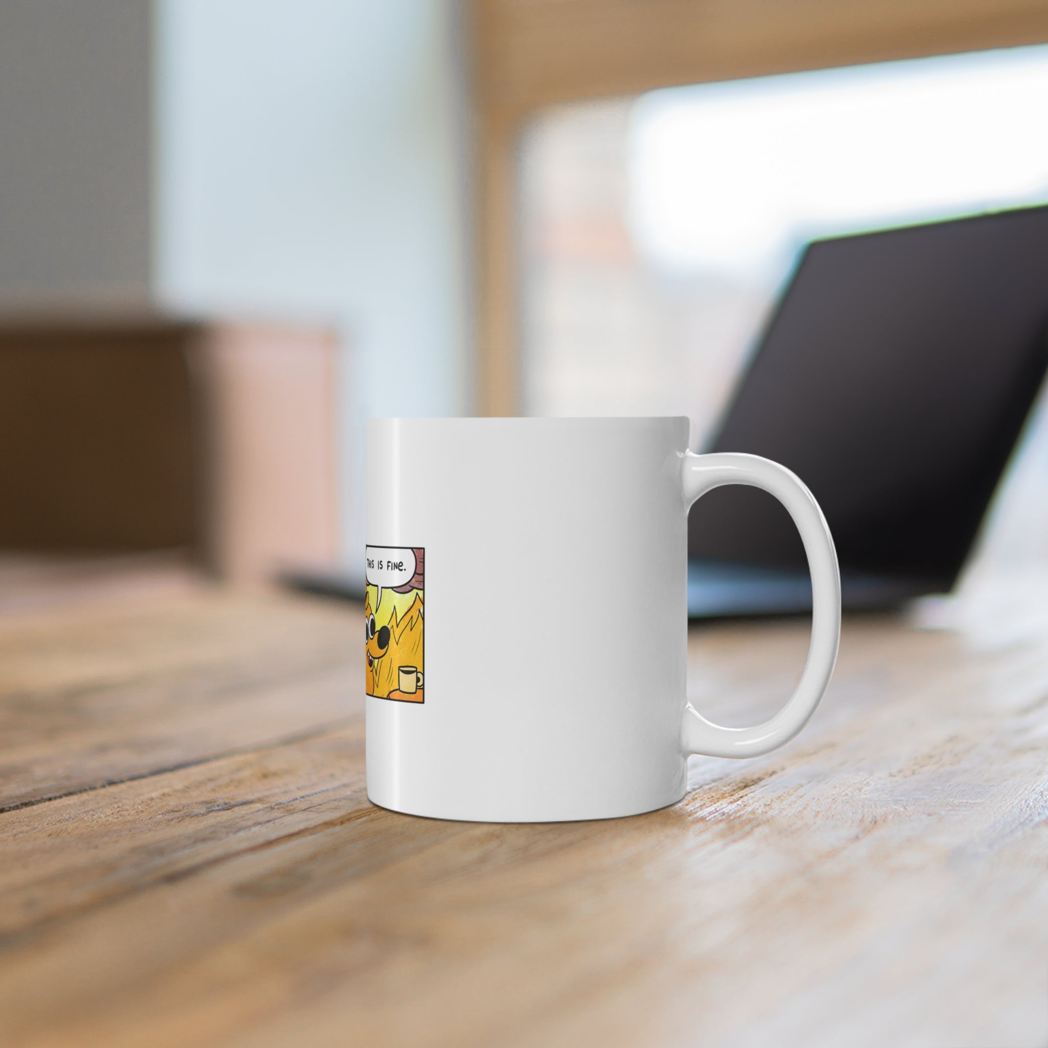This Is Fine — Classic Fire Meme Mug