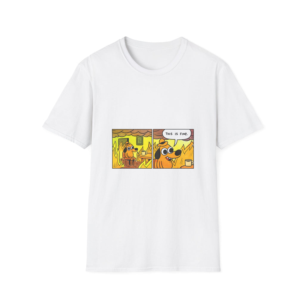 This Is Fine — Classic Fire Meme T-Shirt