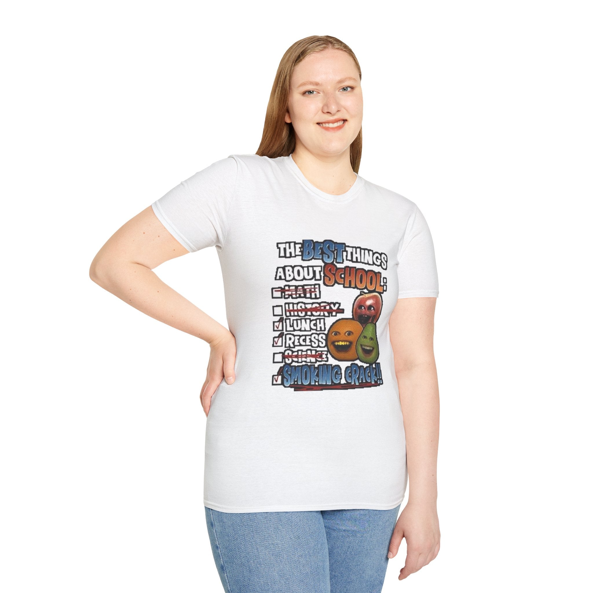 Best Things About School — Smoking Crack Meme T-Shirt