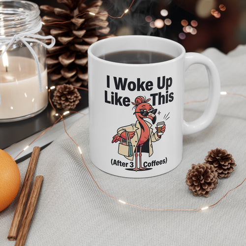 Coffee Mug — “I Woke up like this (after 3 coffees)