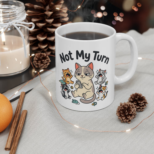Cat Mug — Cute Coffee Tea Ceramic 11oz