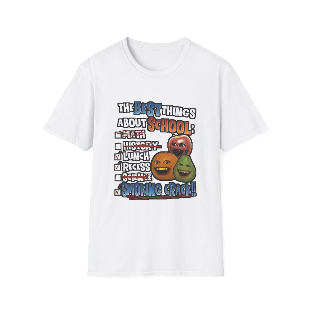 Best Things About School — Smoking Crack Meme T-Shirt