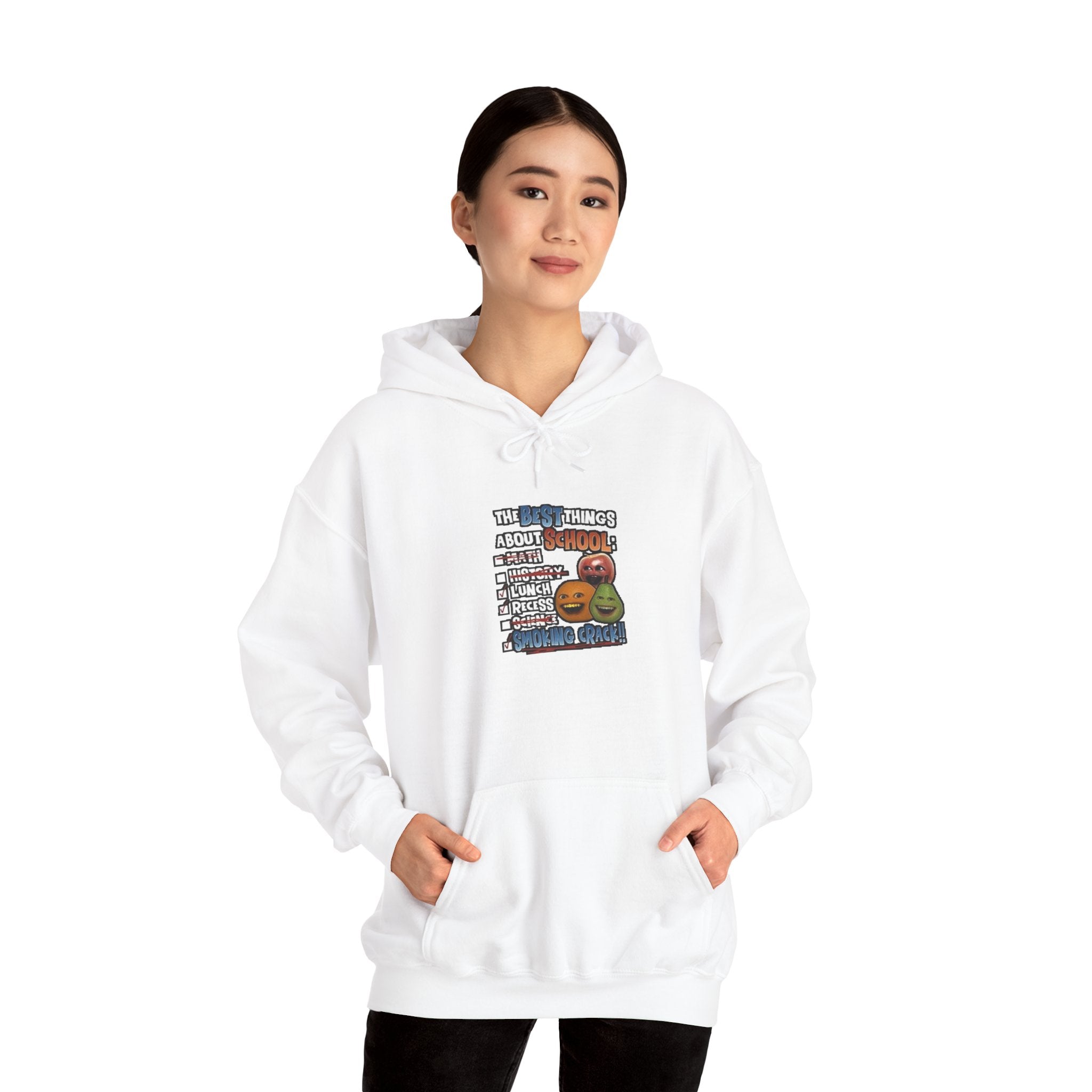 Best Things About School — Smoking Crack Meme Hoodie