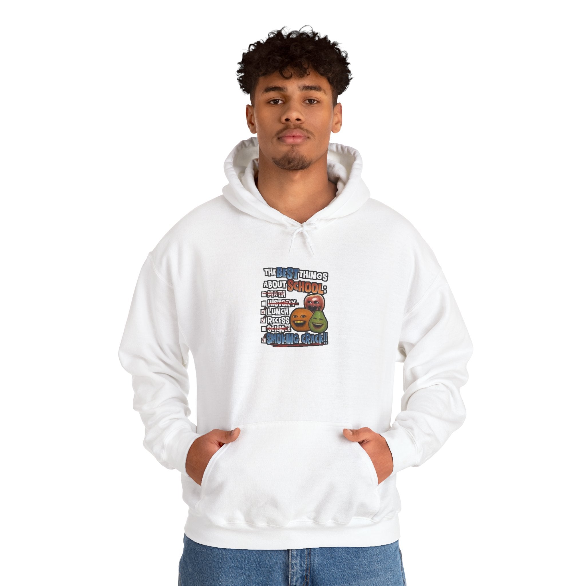 Best Things About School — Smoking Crack Meme Hoodie