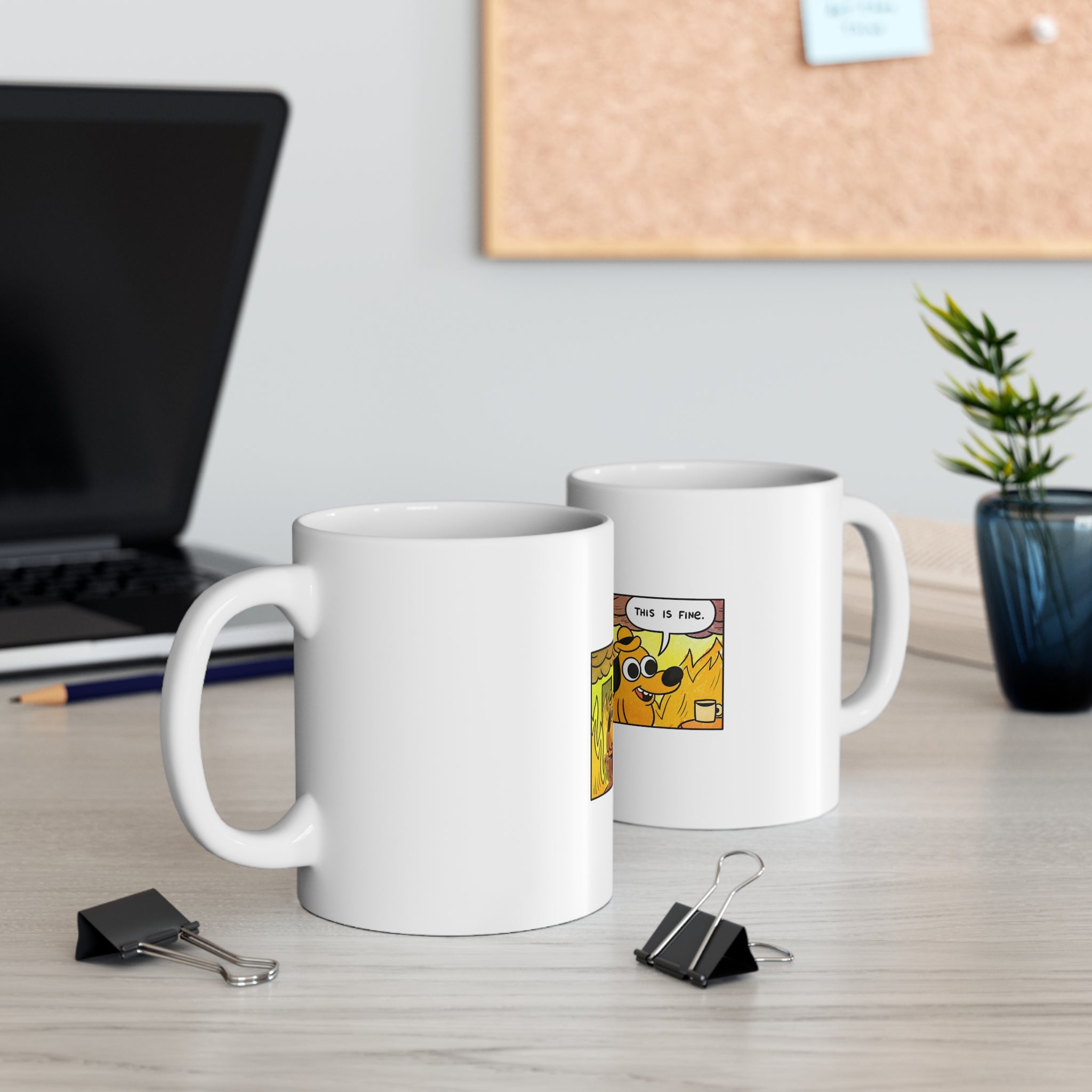 This Is Fine — Classic Fire Meme Mug