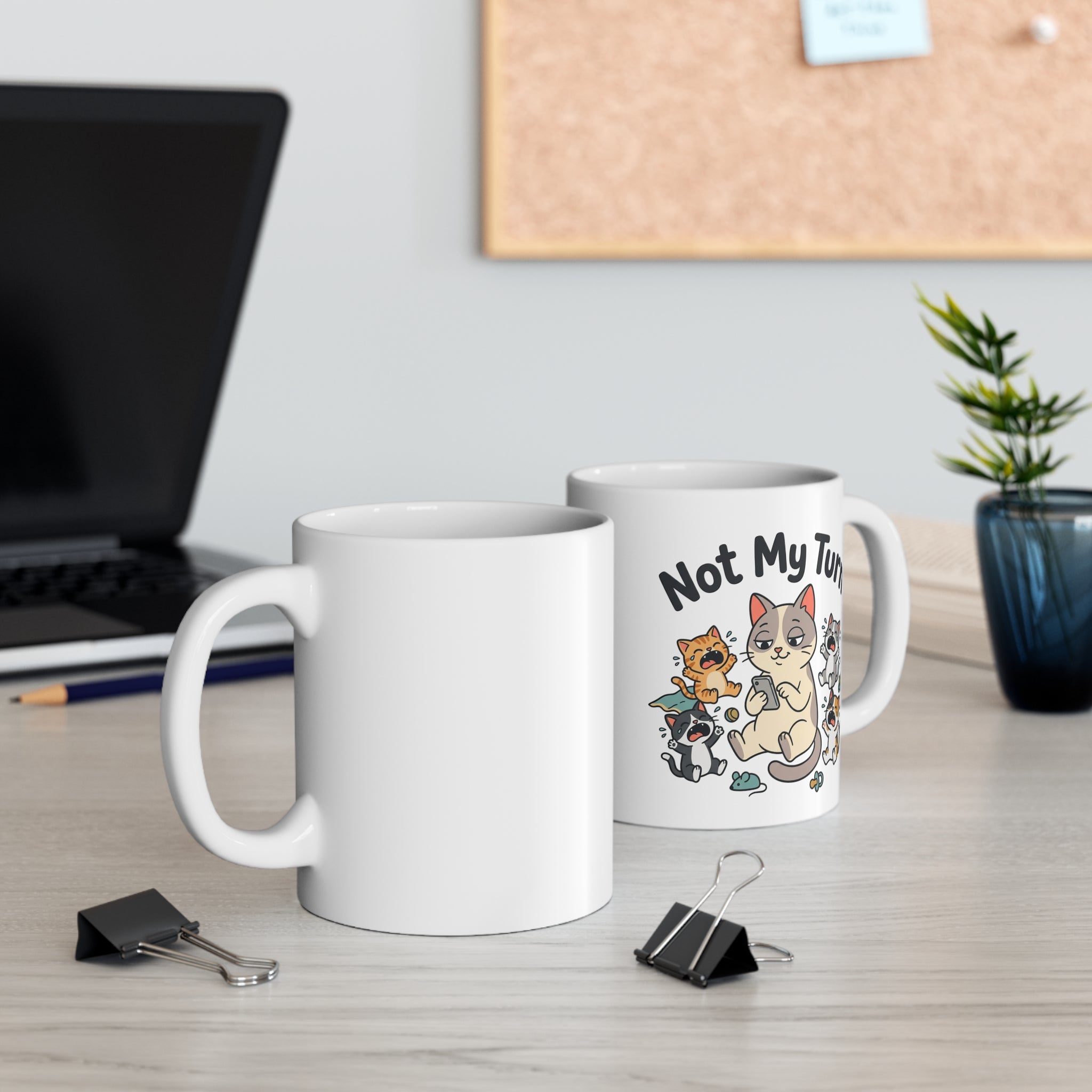 Cat Mug — Cute Coffee Tea Ceramic 11oz