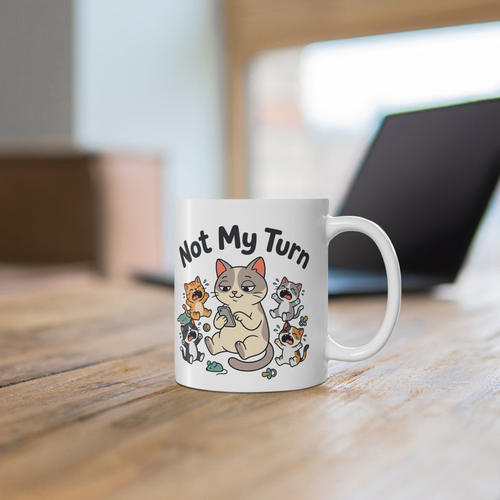 Cat Mug — Cute Coffee Tea Ceramic 11oz