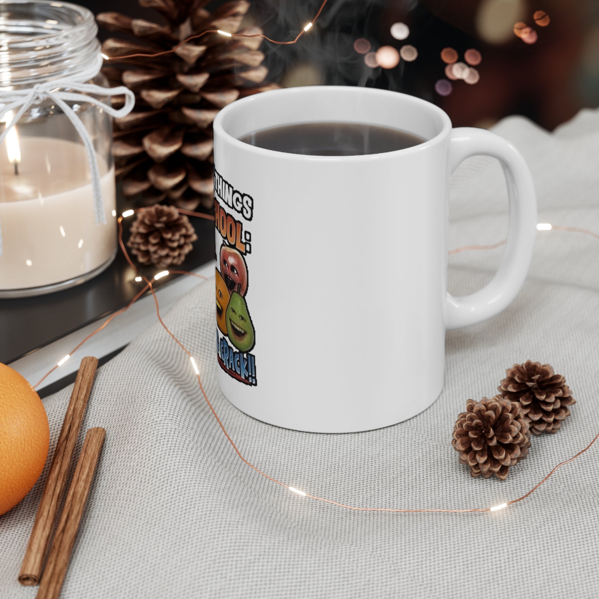 Best Things About School — Smoking Crack Meme Mug